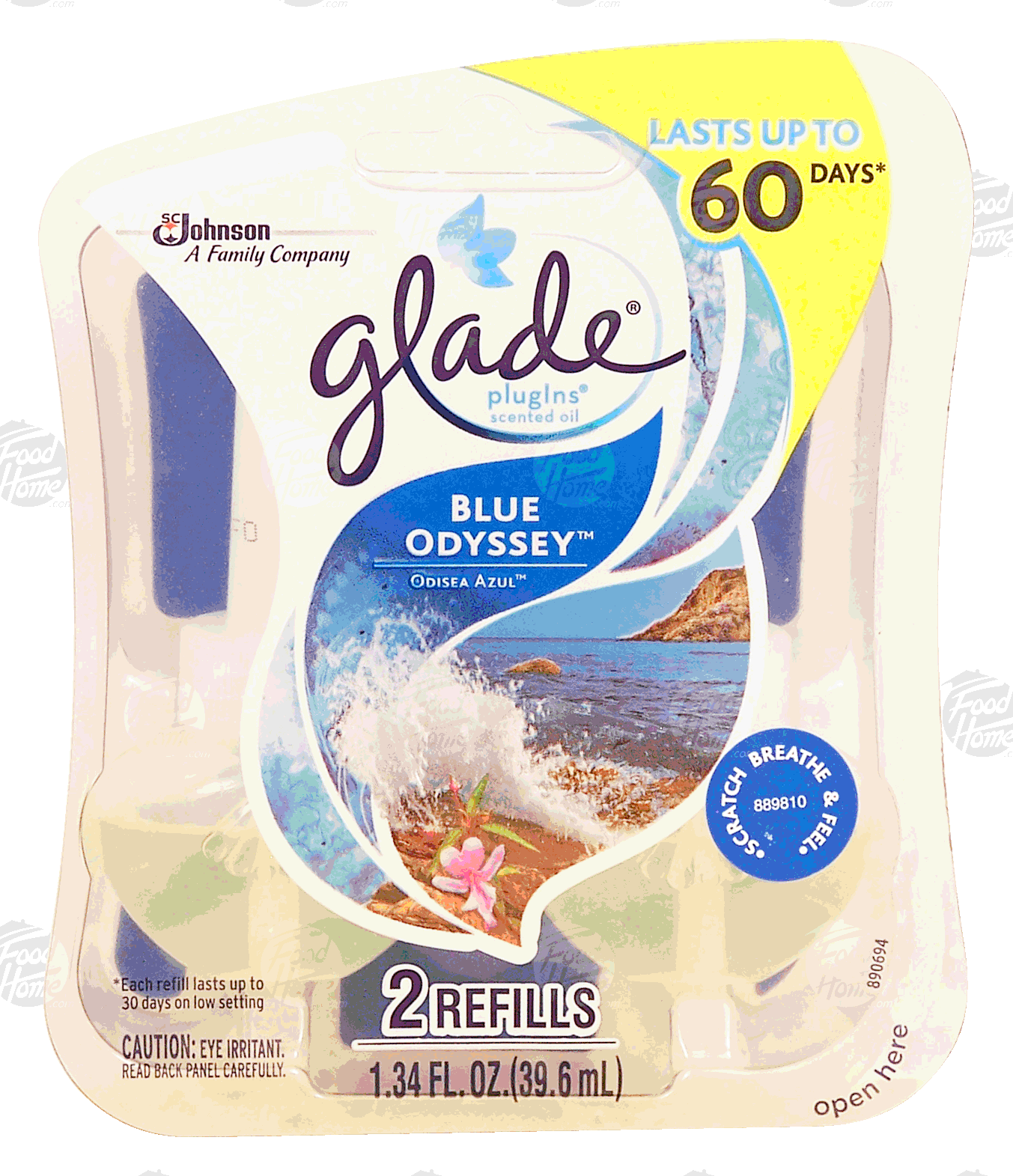 Glade pugIns blue odyssey scented oil, 2-refills Full-Size Picture